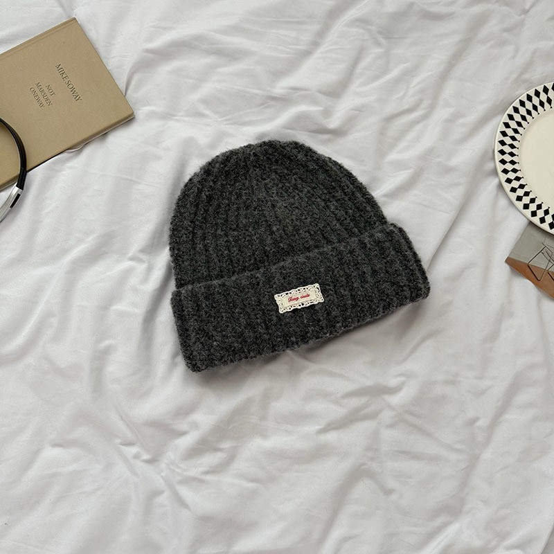 原创设计~羊毛混纺毛线帽大头围男女冬季保暖冷帽显脸小针织SD49