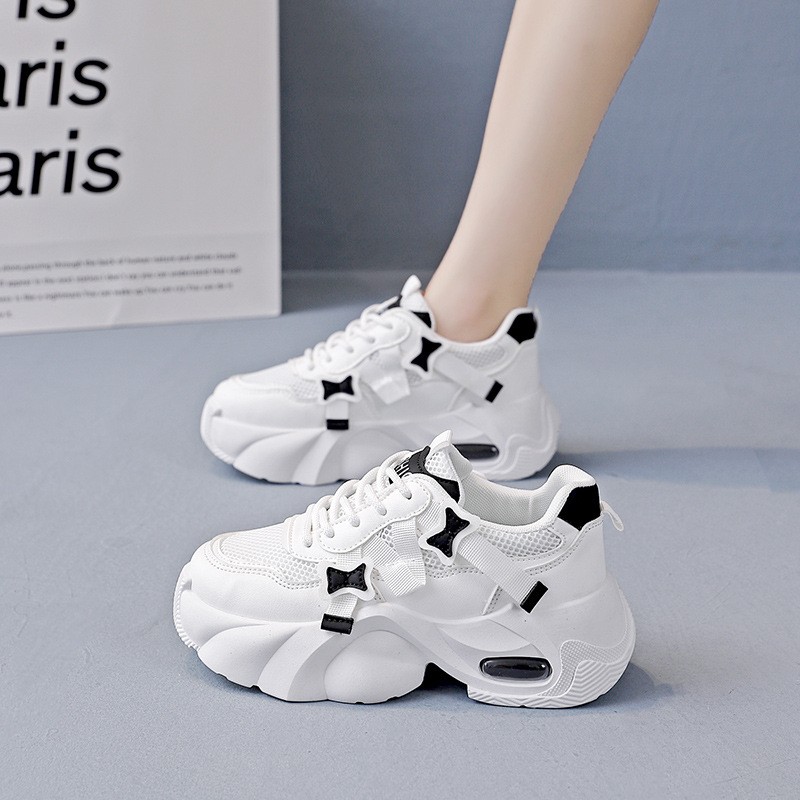 ins韩厚底老爹鞋2025秋季新款街拍学生跑步运动鞋增高休闲YB-kl81