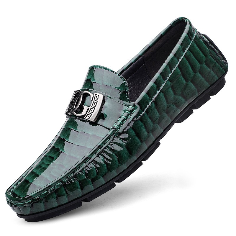 爆款豆豆鞋男英伦套脚鞋真皮懒人鞋休闲时尚皮鞋大码商务男鞋xc42