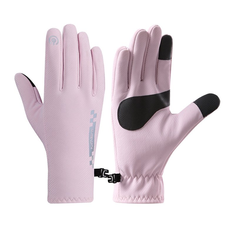 肤感手套女冬保暖加绒加厚骑行电动车公路车防滑防寒防水滑雪SD77