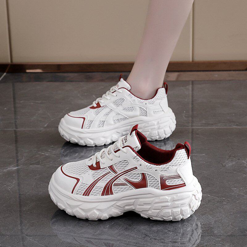 巴黎老爹鞋女2026秋季新款复古运动休闲鞋百搭厚底增高跑步鞋L-71