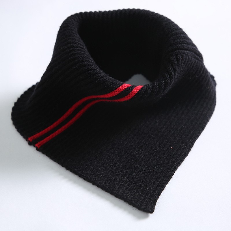 羊绒围脖女冬季保暖简约脖套护颈针织围巾假领子高领百搭毛线HB73