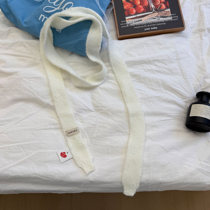 多巴胺ins风毛绒纯色细毛线围脖氛围感小围巾女装饰百搭针织SD25