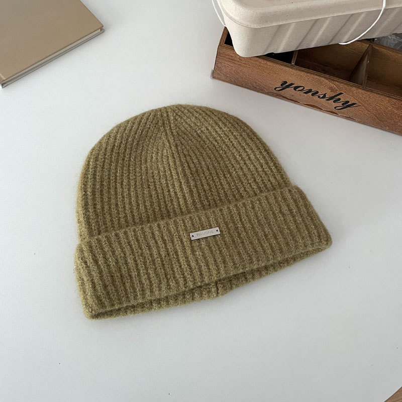 品质款自留~羊毛混纺针织帽秋冬保暖毛线帽休闲套头帽男女情SD37