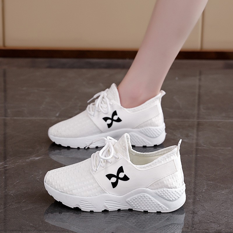 2025春季韩版透气跑步鞋女百搭新款休闲鞋运动鞋学生小白鞋女kl67