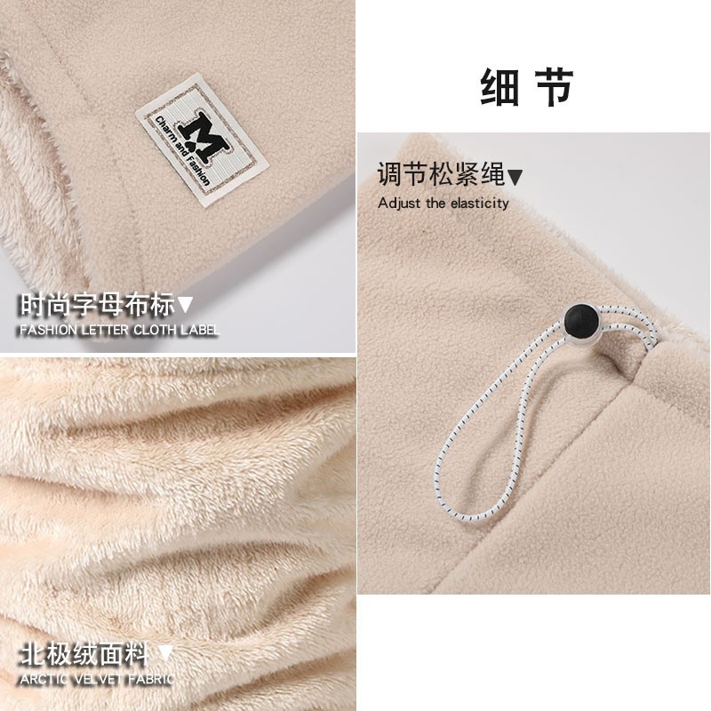 秋冬季保暖围脖摇粒绒百搭新款加绒围脖防风抗寒围脖保暖ZJ48