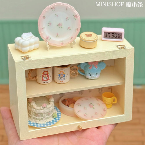 迷你翻盖展示柜娃用家具模型