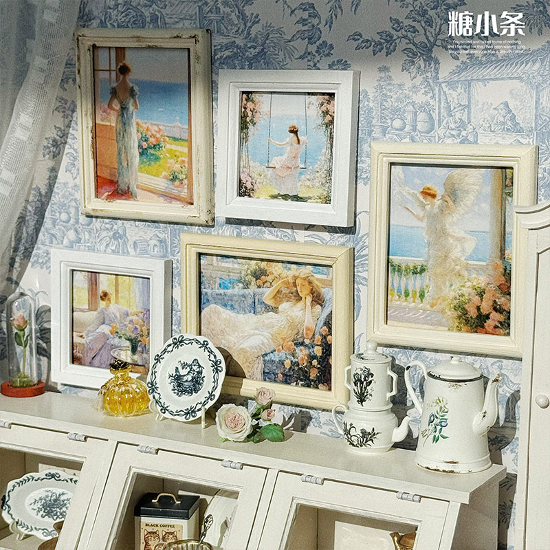 糖小条娃用中世纪油画系列装饰画