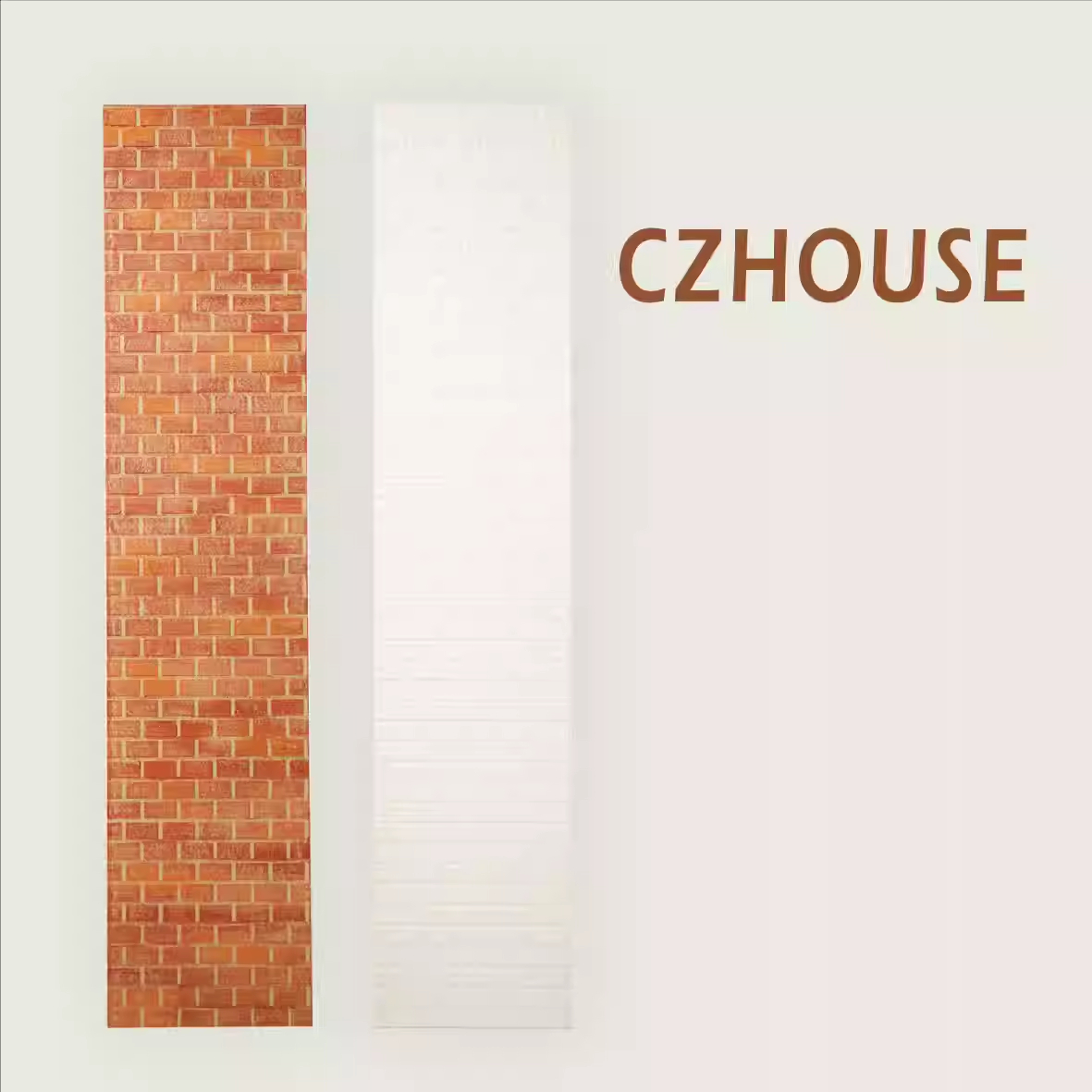 微缩复古做旧砖隔断背景板