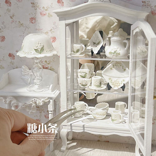 糖小条白玉铃兰茶具12分娃用