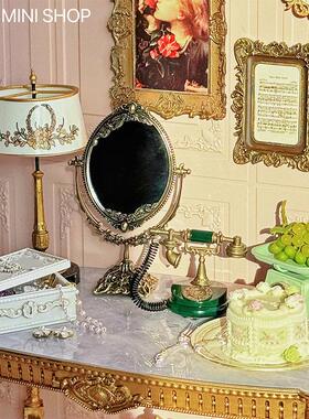 糖小条微观臻慕6分复古微缩摆件迷你模型blythe娃用电话盒子秤