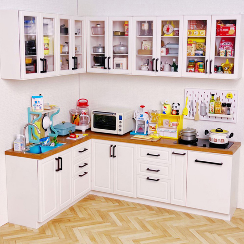 甲壳原娃用迷你厨房6分橱柜壁柜