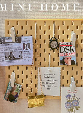 糖小条娃屋6分洞洞板12分墙面置物架娃用家具OB11场景迷你模型