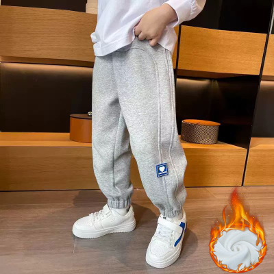 儿童休闲一体绒加绒裤子