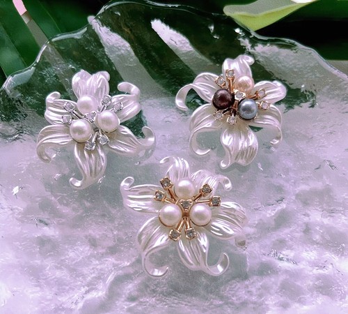 Ins博主复古艺术海星珍珠花卉袖扣Button Covers衬衫西装装饰纽扣