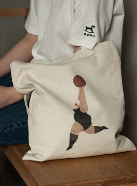 “不再有”木墨 x 老墨 合作款帆布袋 环保购物袋 单肩手提袋