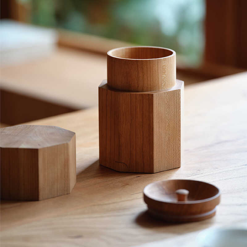 茶叶罐黑胡桃木茶叶罐罐头装