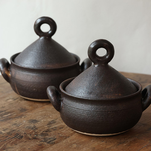 木墨生活 甜圈圈塔吉锅 手工陶瓷土砂锅明火燃气灶干烧不裂炖汤煲