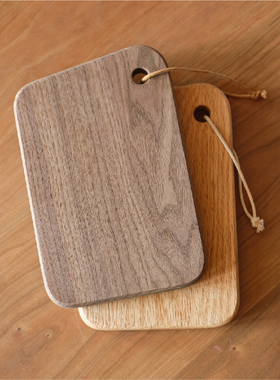 木墨生活 小砧板 整块实木切菜板案板方形厚刀占板无漆原木料小样