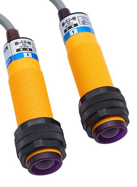 沪工对射式红外光电开关传感器E3F-5DN1-5L/N2/N3/P1/P2/P3/Y1/Y2