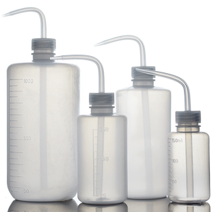 塑料清洗瓶弯嘴瓶带刻度亚速旺大口小口洗瓶长尖嘴洗瓶Nalgene塑料安全洗瓶异丙醇甲醇（空瓶）