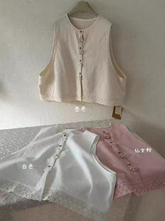 2026春季新款日系文艺复古宽松显瘦百搭休闲无袖马甲背心