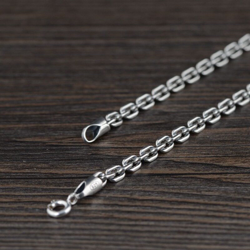 复古民族风做旧韩版男士格子项链