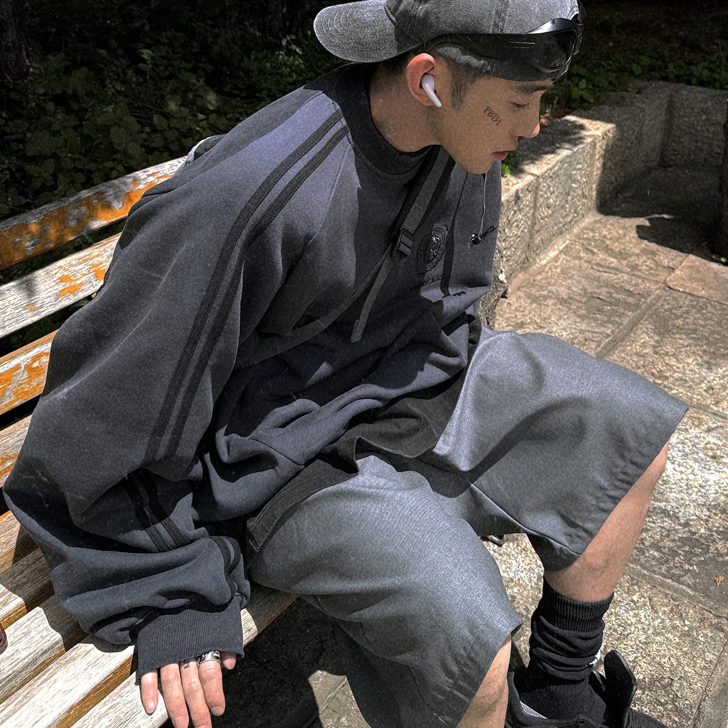 Aurocean复古运动刺绣卫衣