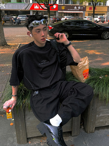 Aurocean运动短袖速干刺绣短袖