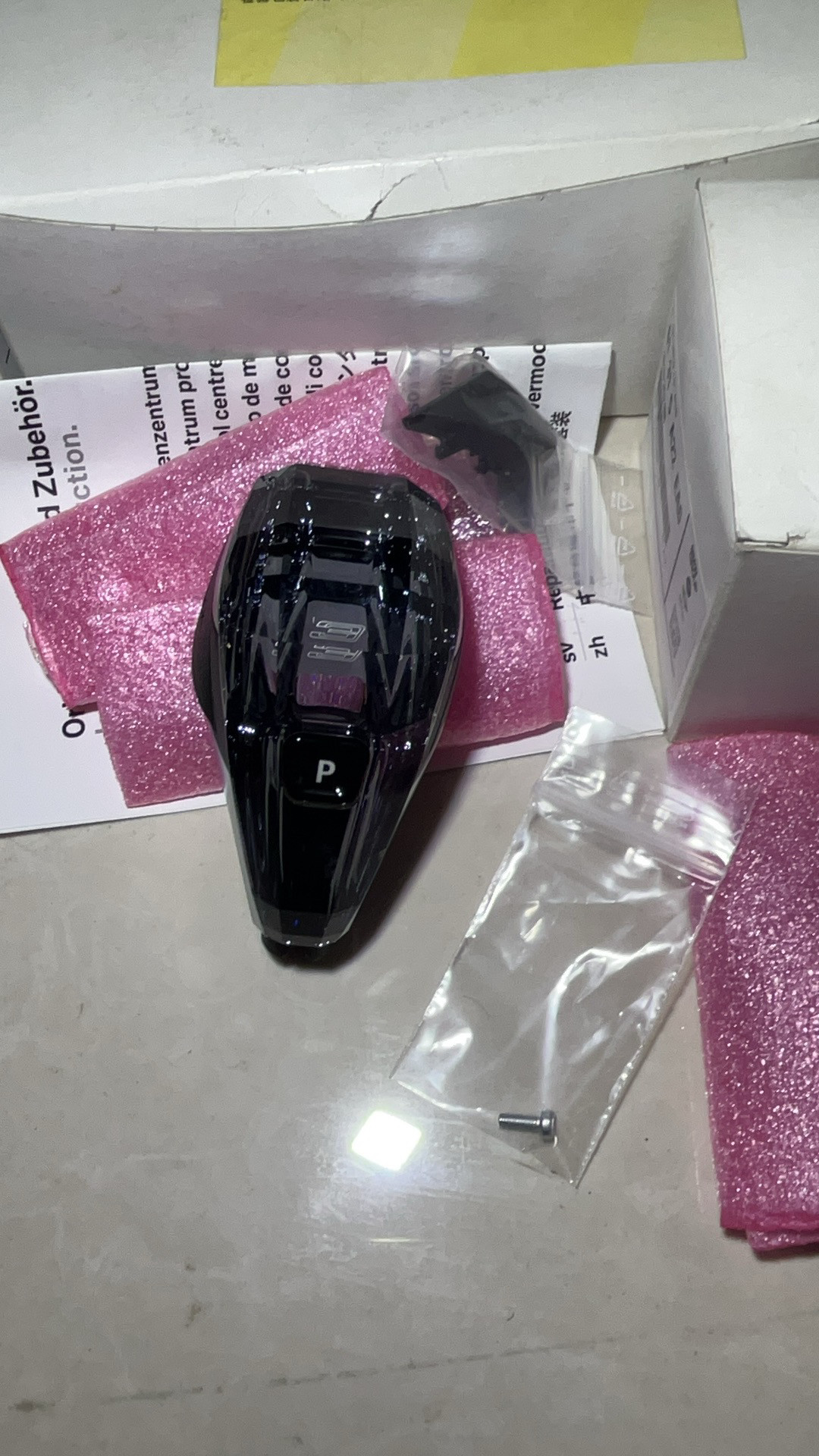 宝马新款3系改装原厂正品水晶排挡头水晶档把