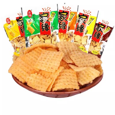 家缘锅巴脆锅巴酥脆解馋小吃网红90后小休闲零食混合口味零食