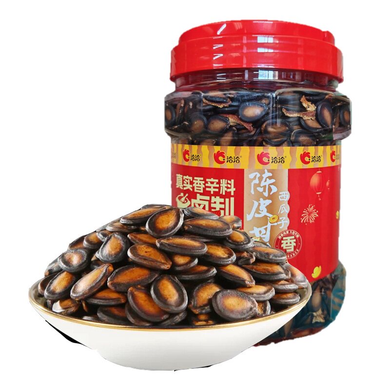 洽洽陈皮甘草西瓜子800g大桶装大片西瓜子黑瓜籽休闲零食