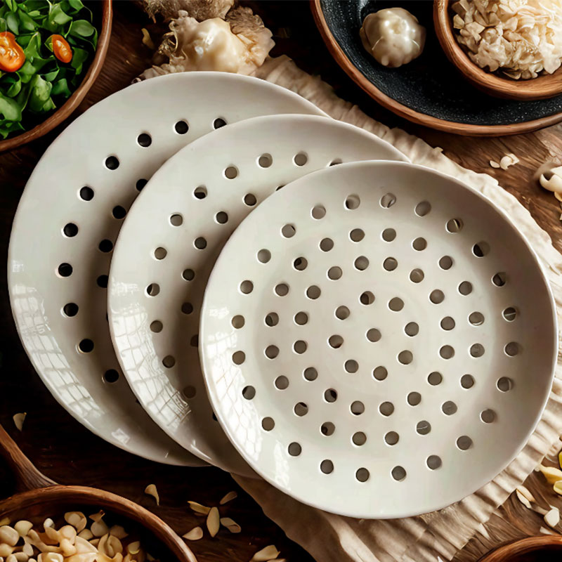 陶瓷多孔蒸盘蒸架蒸格细孔蒸片