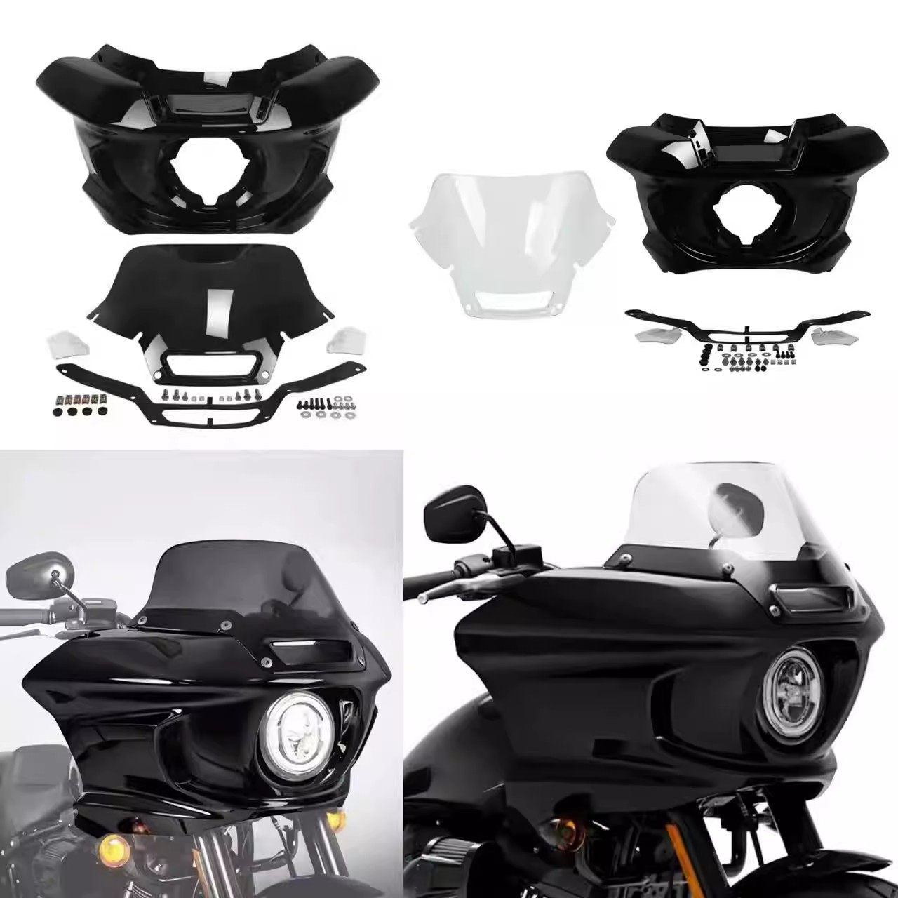 适用于哈雷路威S街霸肥霸改装路威ST车头罩泰坦前头罩导流罩18-25