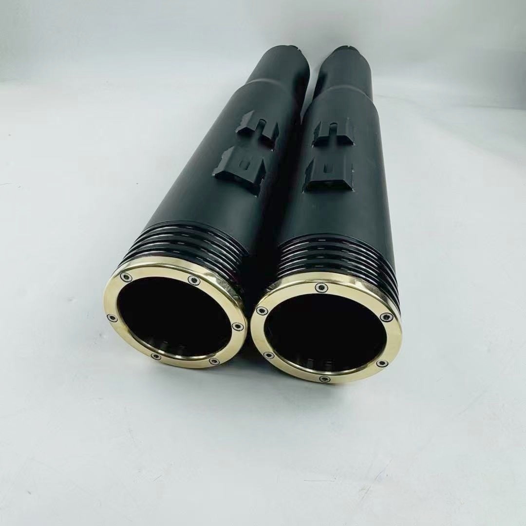 哈雷公路滑翔路王改装ms铜管排气