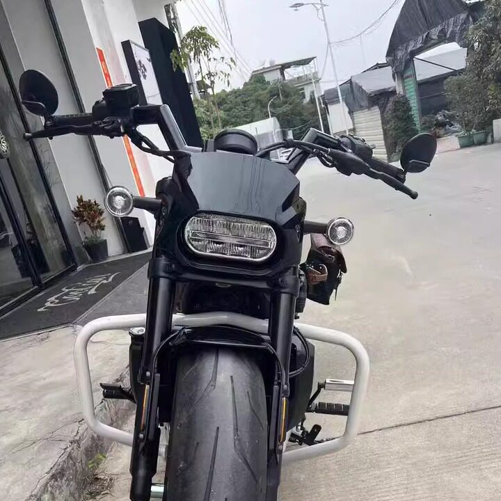 哈雷夜行者975 运动者s1250改装1.5寸闪电车把z字形靠近车身车把