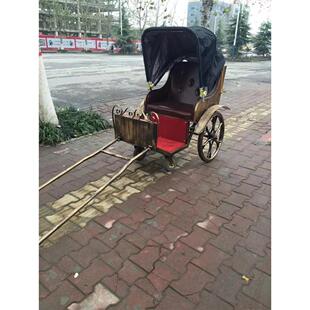 出售复古羊拉车黄包车景区接待观光四轮车陈列道具拍照摄影