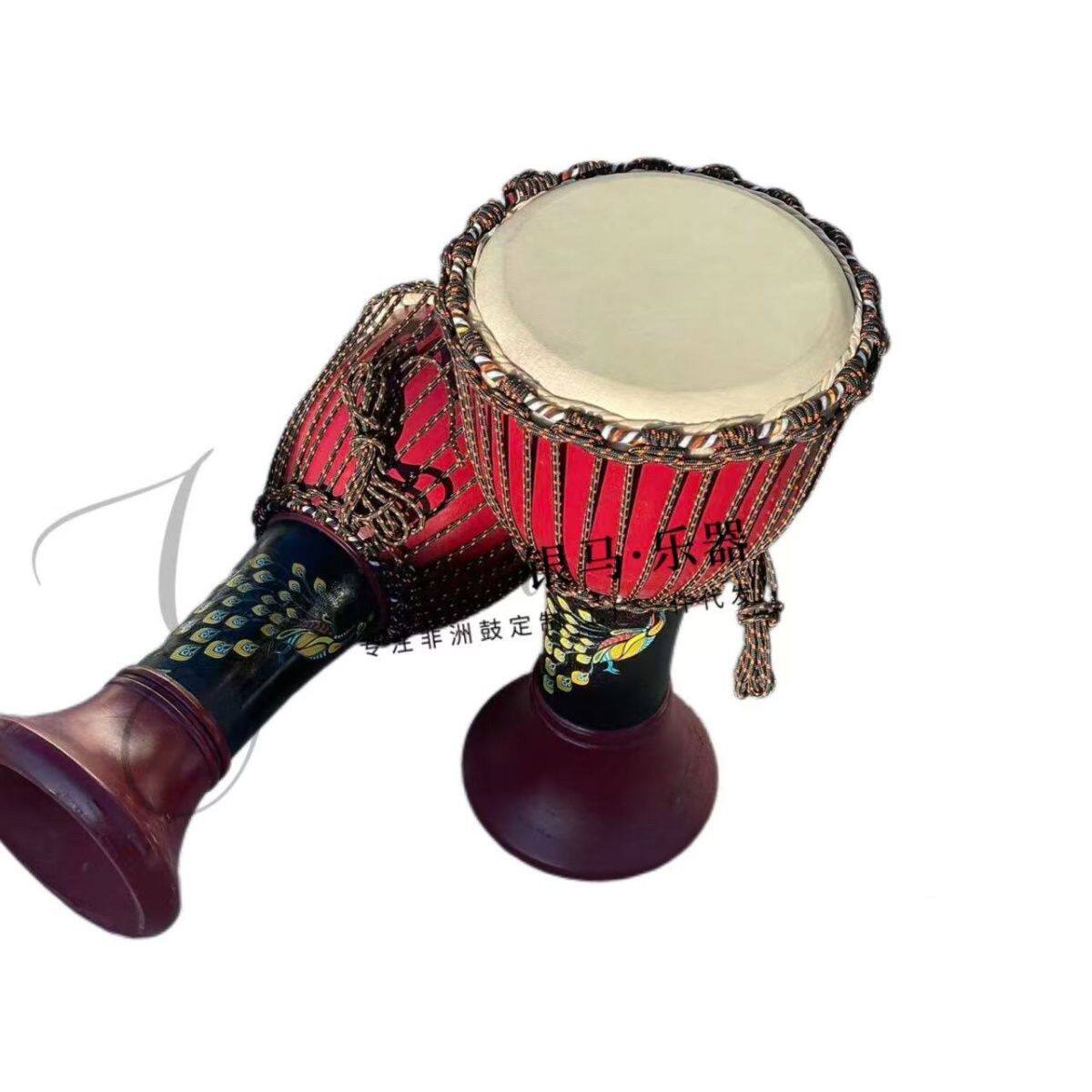 南乌孔雀鼓云南傣族象脚鼓8寸整木掏空手鼓10寸专业民族鼓12寸鼓