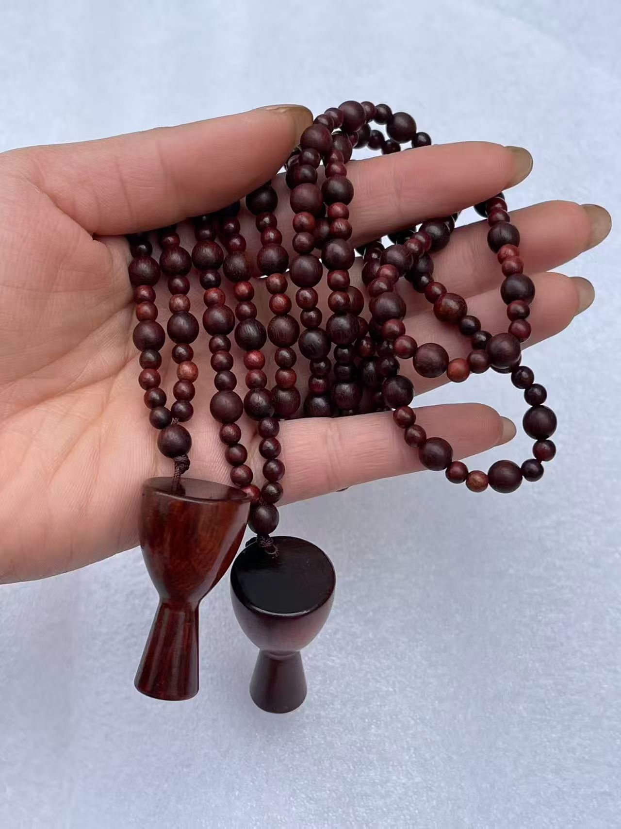 香木挂件本拓1.3寸纯手工进口吊坠血檀木材质迷你吊坠项链非洲鼓