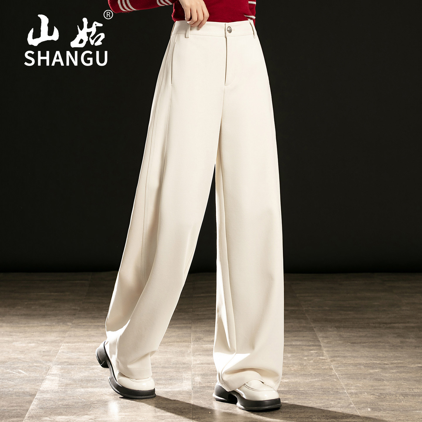 莱赛尔棉高腰阔腿裤女2026春新款宽松垂感直筒显瘦休闲弯刀裤子,女装/女士精品,休闲裤,淘宝优惠券,粉丝福利购,淘宝优惠卷