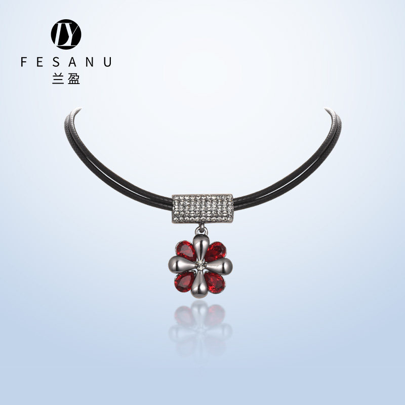 兰盈奥地利水晶格桑花颈链