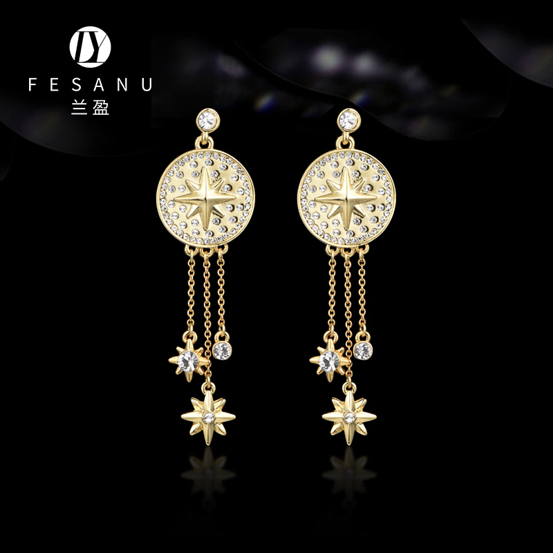 兰盈个性造型罗盘耳环