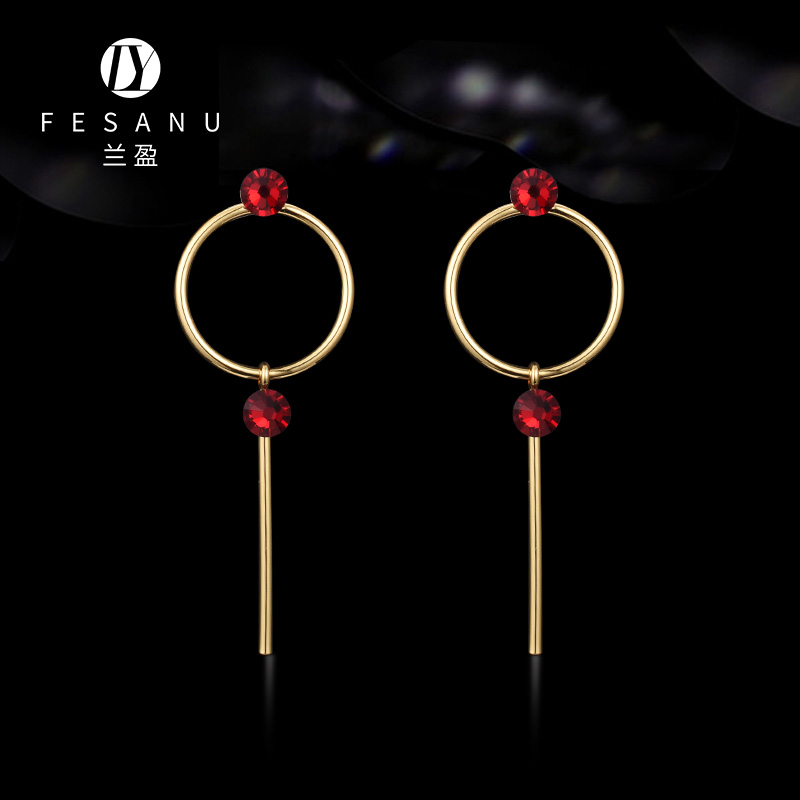 耳饰品欧美风生日礼物奥地利水晶