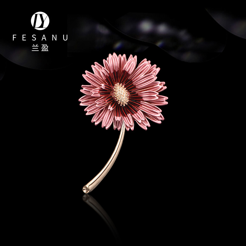 兰盈时尚花卉胸针女气质领针