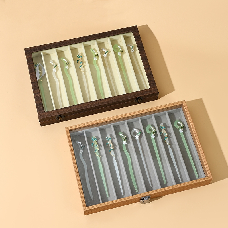 名鱼展示盒防尘头簪发簪子收纳盒