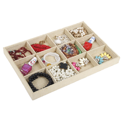 麻布珠宝玉器首饰展示盘