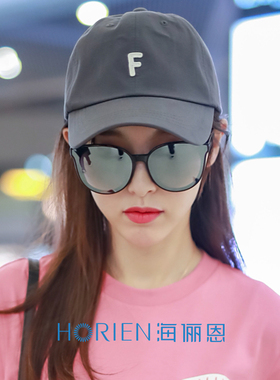 海俪恩墨镜女新款韩版大框潮圆脸男士复古个性太阳镜女N6609