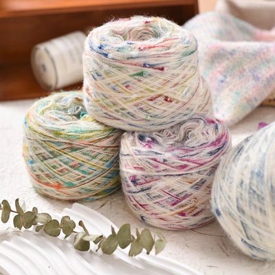 星空云豆马海毛柔软亲肤毛线