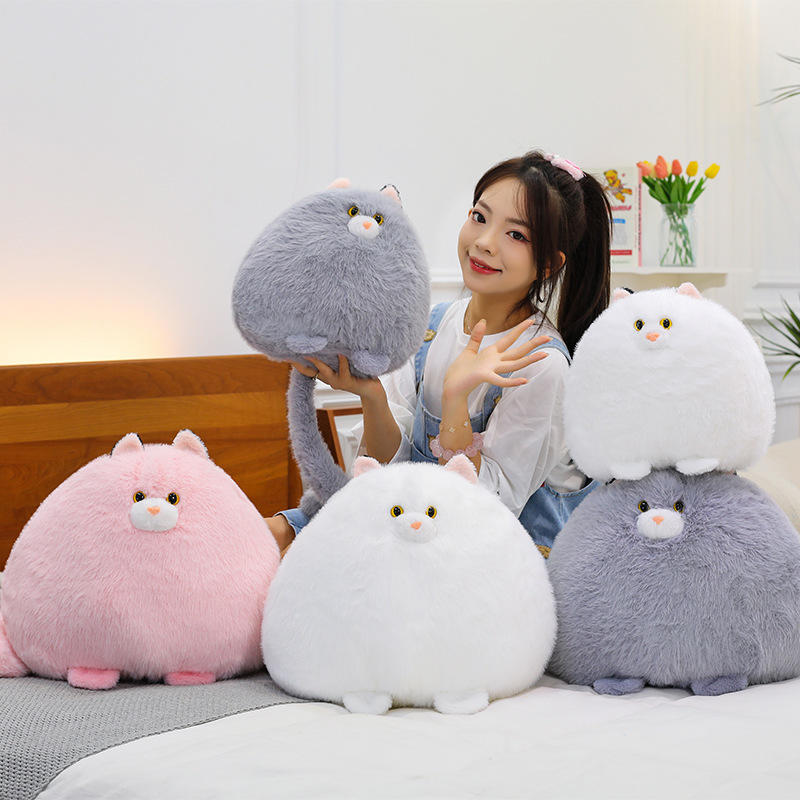 跨境新款可爱猫咪公仔网红猫猫玩偶抱枕娃娃毛绒玩具儿童玩偶抱枕