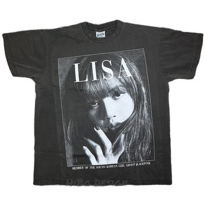 EN 水洗大师美式rapper穿搭black pink lisa210克短袖T恤青春潮流